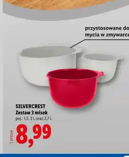 Lidl Zestaw 3 misek Silvercrest oferta