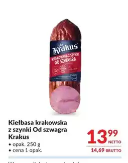 Makro Kiełbasa krakowska z szynki Od szwagra Krakus oferta