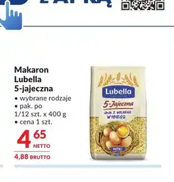 Makro Makaron Lubella 5-jajeczna oferta