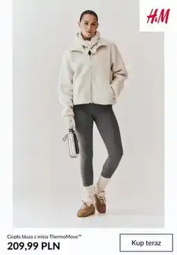 H&M Ciepła bluza z misia ThermoMove H & M oferta