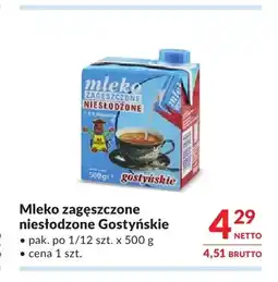 Makro Mleko zagęszczone niesłodzone Gostyńskie oferta