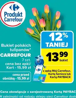 Carrefour Bukiet tulipanów Carrefour oferta