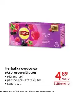 Makro Herbatka owocowa ekspresowa Lipton oferta