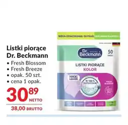 Makro Listki piorące Dr. Beckmann Fresh Blossom oferta