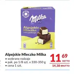 Makro Alpejskie Mleczko Milka oferta