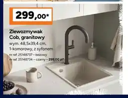 Bricoman Zlewozmywak Cob granitowy Kuchinox oferta