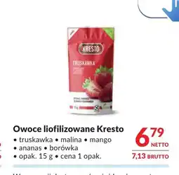 Makro Owoce liofilizowane Kresto truskawka oferta