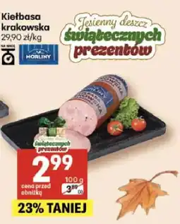 Delikatesy Centrum Kiełbasa krakowska Morliny oferta