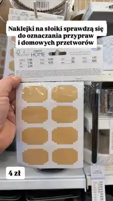 Pepco Naklejki na słoiki z markerem Pepco Home oferta