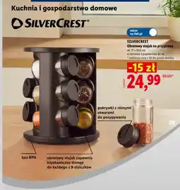 Lidl Obrotowy stojak na przyprawy Silvercrest ok. 17x19,6 cm oferta