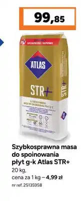 Bricoman Szybkosprawna masa do spoinowania płyt g-k Atlas STR+ oferta