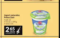 Makro Jogurt naturalny Primo Zott oferta