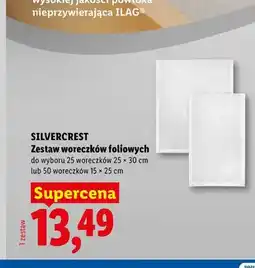 Lidl Zestaw woreczków foliowych 25x30 cm Silvercrest oferta