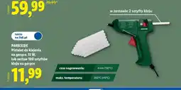Lidl Pistolet do klejenia na gorąco Parkside oferta