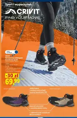 Lidl Skórzane buty trekkingowe damskie Crivit oferta