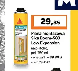 Bricoman Piana montażowa Sika Boom-583 Low Expansion na pistolet oferta