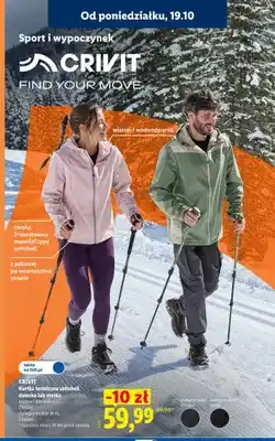 Lidl Kurtka termiczna softshell damska Crivit oferta