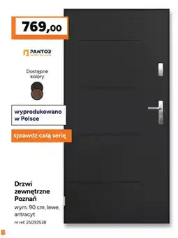 Bricoman Drzwi zewnętrzne Poznań Pantor oferta