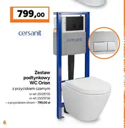 Bricoman Zestaw podtynkowy Wc Orion z przyciskiem chrom Cersanit oferta