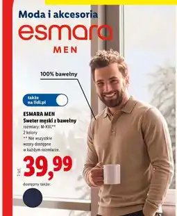 Lidl Sweter męski z bawełny oferta