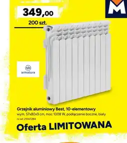Bricoman Grzejnik aluminiowy Best 10-elementowy Kfa Armatura oferta