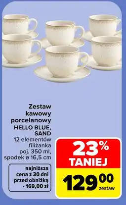 Carrefour Zestaw porcelanowy Hello oferta