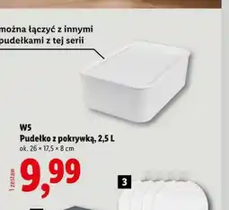 Lidl Pudełko z pokrywką 2,5 l W5 oferta