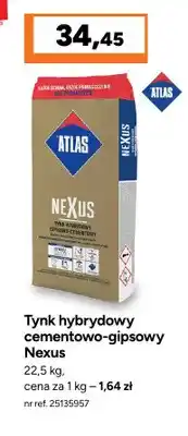 Bricoman Tynk hybrydowy cementowo-gipsowy Nexus Atlas oferta