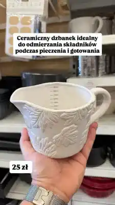 Pepco Dzbanek ceramiczny Smukee z miarką oferta