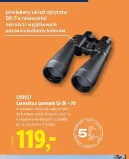 Lidl Lornetka z zoomem 12-36x70 Crivit oferta