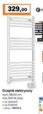 Bricoman Grzejnik elektryczny czarny Ferretti oferta