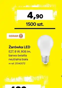 Bricoman Żarówka LED E27 neutralna biała Osram oferta