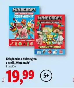Lidl Książeczka edukacyjna z serii Minecraft Naklejkowa przygoda Czerwienit oferta