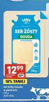 Delikatesy Centrum Ser żółty Gouda w plastrach Kanka oferta