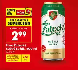 Biedronka Piwo Zatecky oferta