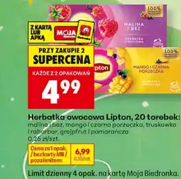 Biedronka Herbata Lipton oferta
