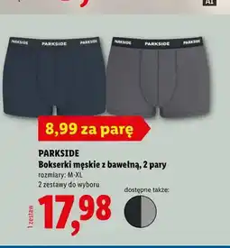 Lidl Bokserki męskie z bawełną 2-pak Parkside oferta