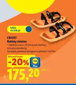 Lidl Rakiety śnieżne Crivit oferta
