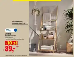Lidl Stojak na ręczniki Livarno oferta
