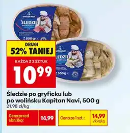 Biedronka Śledzie Kapitan Navi oferta