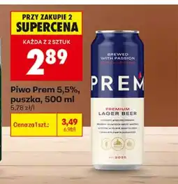 Biedronka Piwo Prem oferta