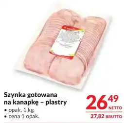 Makro Szynka gotowana na kanapkę - plastry oferta