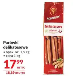 Makro Parówki delikatesowe Sokołów oferta
