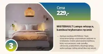 MISTERHULT Lampa wisząca, bambus/wykonano ręcznie