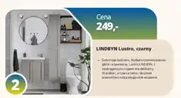 IKEA LINDBYN Lustro, czarny oferta