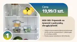 IKEA IKEA 365+ Pojemnik na żywność z pokrywką, okrągły/plastik oferta
