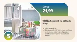 IKEA VESSLA Pojemnik na kółkach, biały oferta