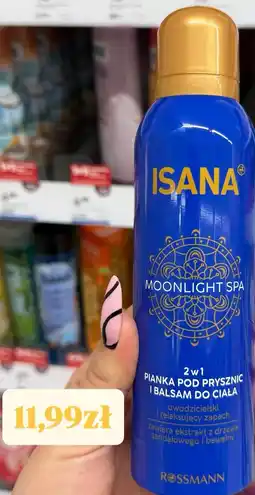 Rossmann Pianka pod prysznic i balsam do ciała 2 w 1 Isana Moonlight Spa oferta