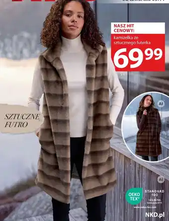 Kamizelka ze sztucznego futerka