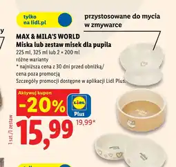 Lidl Zestaw misek dla psa oferta